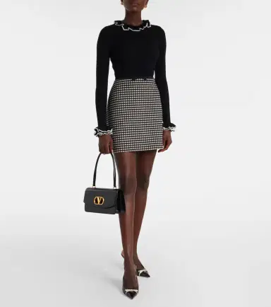 Valentino Ruffled virgin wool sweater | Thumbnail 5