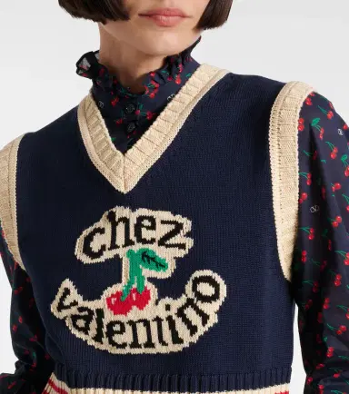 Valentino Chez cotton sweater vest | Thumbnail 4