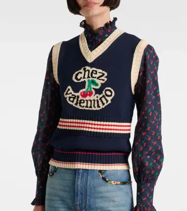 Valentino Chez cotton sweater vest | Thumbnail 5