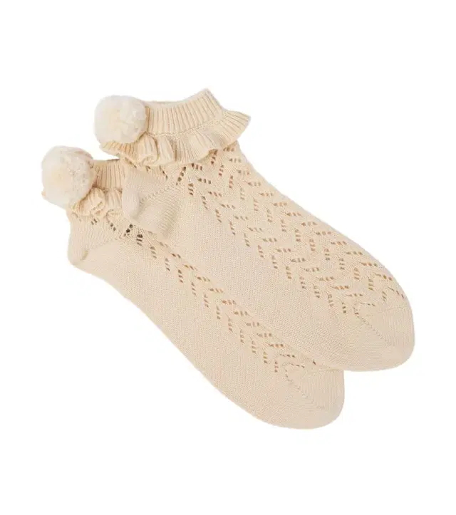 Valentino Pompom cotton socks