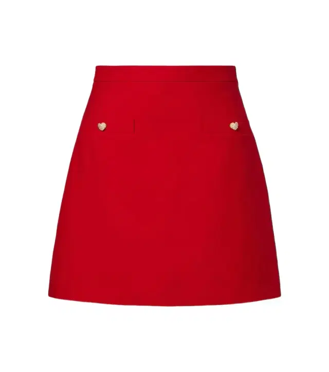 Valentino Wool and silk Crepe Couture miniskirt