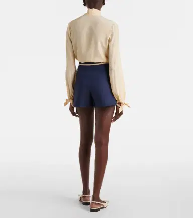Valentino Crepe Couture VGold high-rise shorts | Thumbnail 3