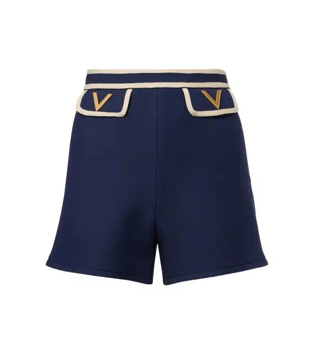 Valentino Crepe Couture VGold high-rise shorts