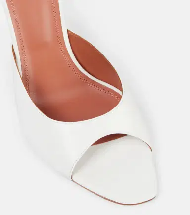 Amina Muaddi Alexa 95 leather sandals | Thumbnail 2 Amina Muaddi Alexa 95 leather sandals | Thumbnail 2