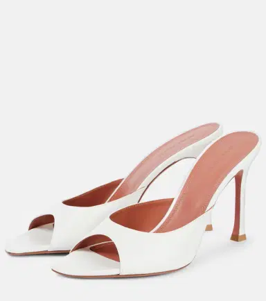 Amina Muaddi Alexa 95 leather sandals | Thumbnail 3 Amina Muaddi Alexa 95 leather sandals | Thumbnail 3