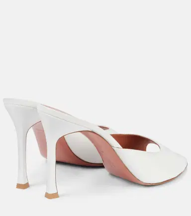 Amina Muaddi Alexa 95 leather sandals | Thumbnail 4 Amina Muaddi Alexa 95 leather sandals | Thumbnail 4