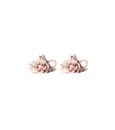 Bitossi Set of 2 floral ceramic candleholders | Thumbnail 1