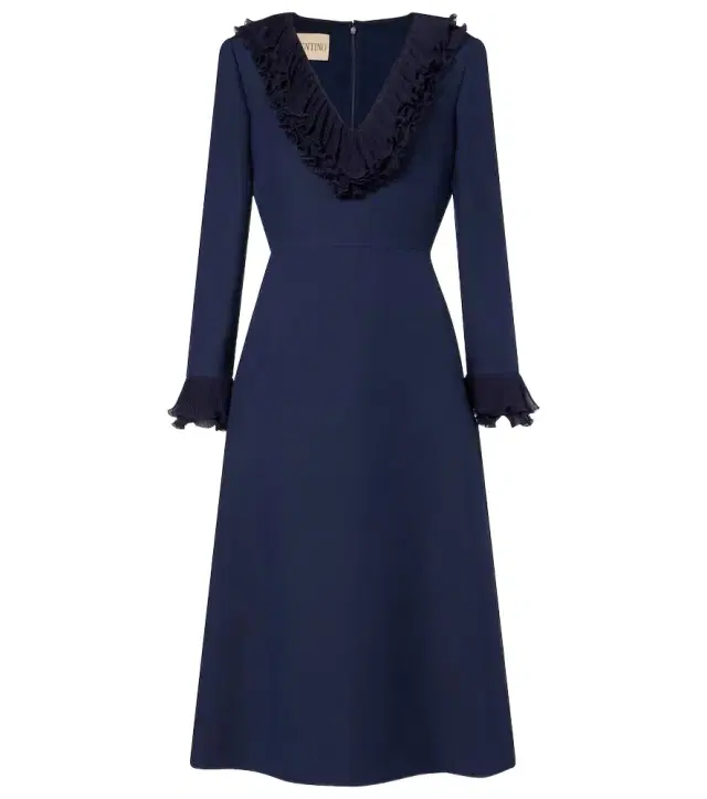 Valentino Crepe Couture bow-detail midi dress