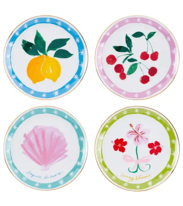 Bitossi Con Amore set of 4 porcelain plates
