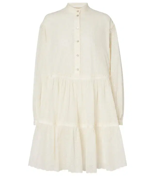 Valentino Broderie anglaise cotton shirt dress
