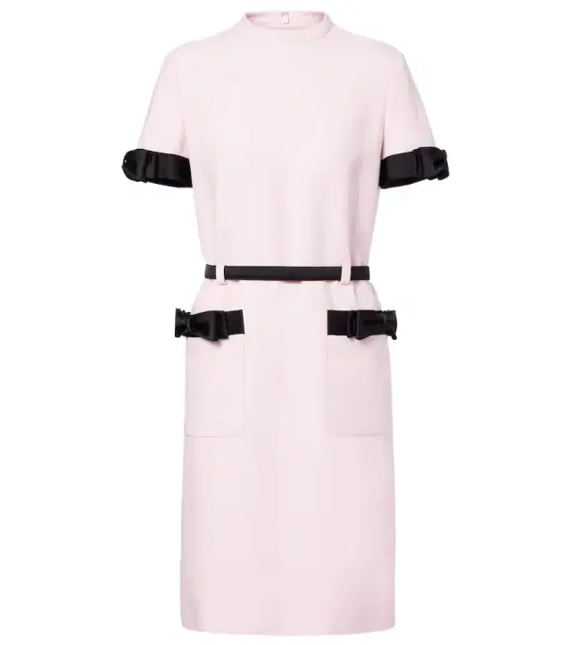 Valentino Crepe Couture bow-detail minidress