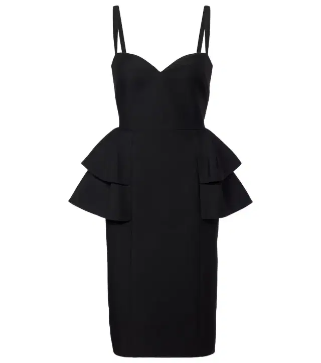 Valentino Crepe Couture tiered midi dress