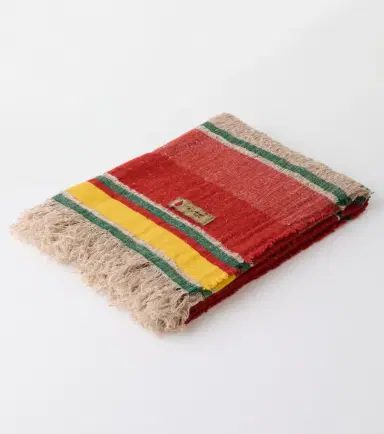 The House of Lyria Xoroi striped wool-blend throw | Thumbnail 2