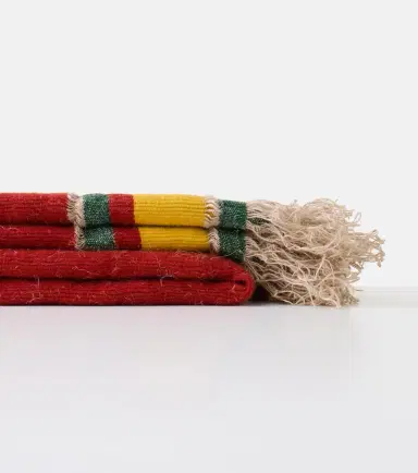 The House of Lyria Xoroi striped wool-blend throw | Thumbnail 4