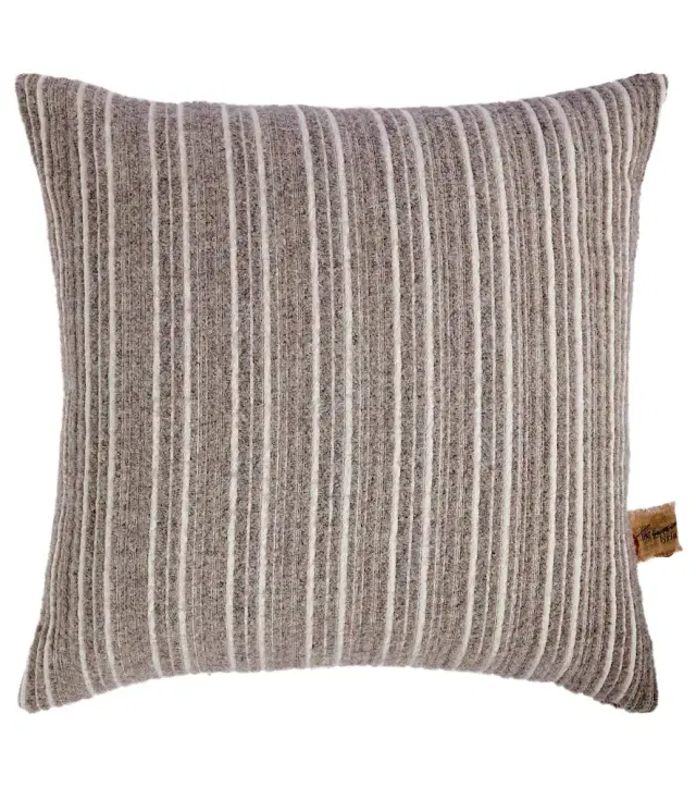 The House of Lyria Gurghi striped wool and cotton cushion