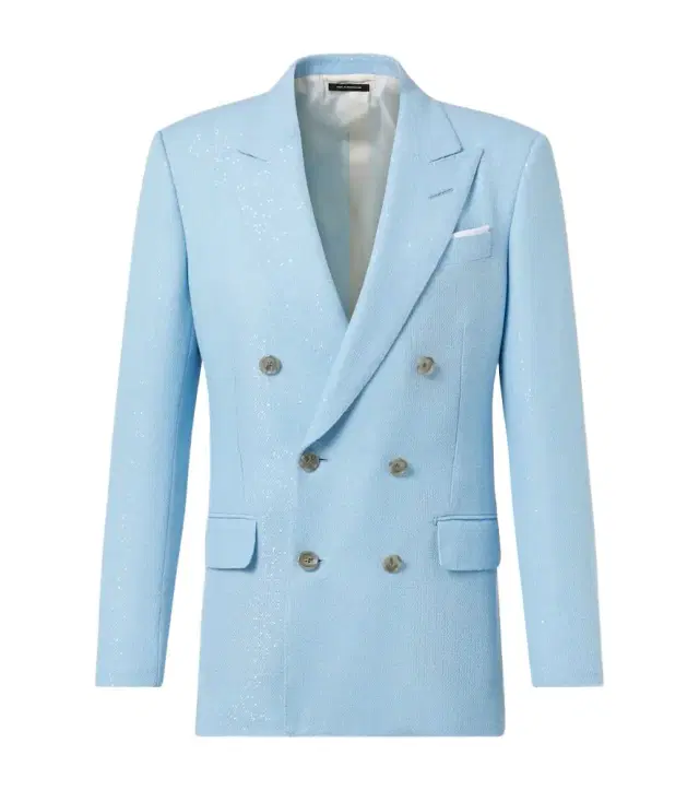 Sequined wool-blend suit jacket