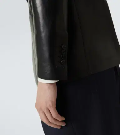 Tom Ford Single-breasted leather blazer | Thumbnail 3 Tom Ford Single-breasted leather blazer | Thumbnail 3