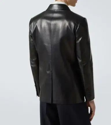 Tom Ford Single-breasted leather blazer | Thumbnail 4 Tom Ford Single-breasted leather blazer | Thumbnail 4