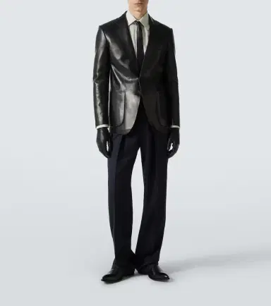 Tom Ford Single-breasted leather blazer | Thumbnail 5 Tom Ford Single-breasted leather blazer | Thumbnail 5