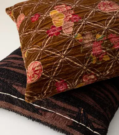 The House of Lyria Sainfoin floral cotton cushion | Thumbnail 5