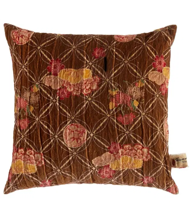 The House of Lyria Sainfoin floral cotton cushion