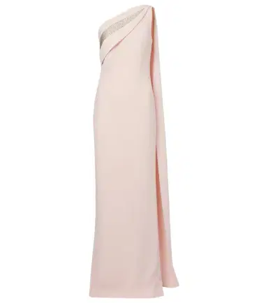 Roland Mouret Embellished one-shoulder cady gown | Thumbnail 1