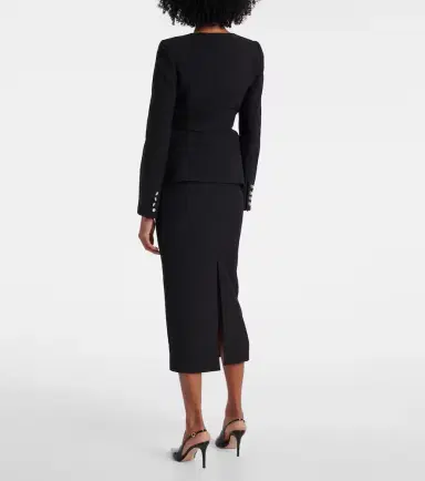 Roland Mouret Peplum crêpe jacket | Thumbnail 3 Roland Mouret Peplum crêpe jacket | Thumbnail 3