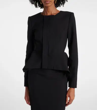 Roland Mouret Peplum crêpe jacket | Thumbnail 4 Roland Mouret Peplum crêpe jacket | Thumbnail 4