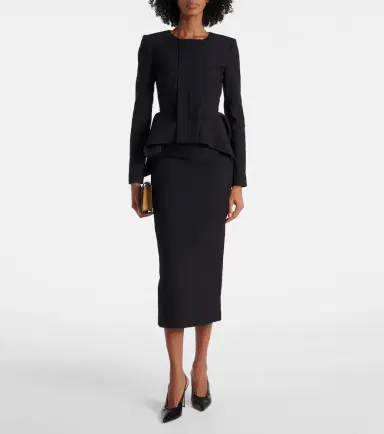 Roland Mouret Peplum crêpe jacket | Thumbnail 6 Roland Mouret Peplum crêpe jacket | Thumbnail 6