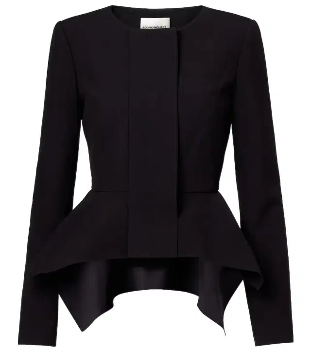 Roland Mouret Peplum crêpe jacket
