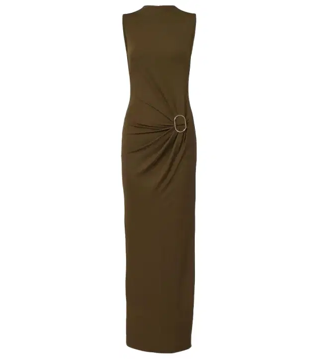 Roland Mouret Gathered jersey maxi dress