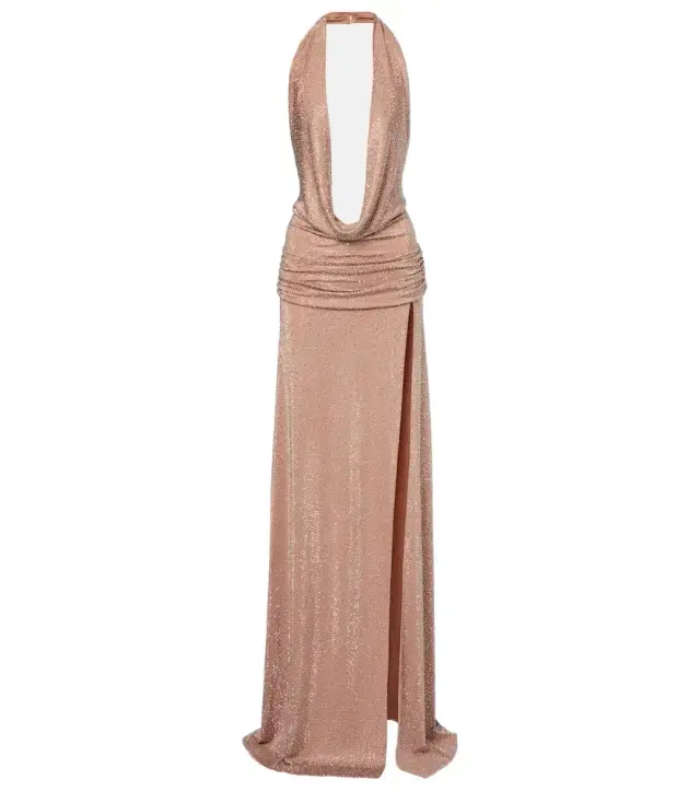 The New Arrivals Ilkyaz Ozel Tanit embellished open-back gown
