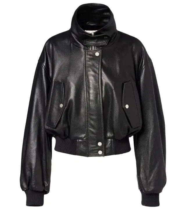 Nour Hammour Briar leather bomber jacket
