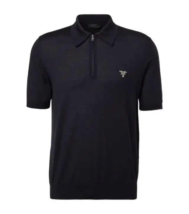 Prada Logo virgin wool polo shirt
