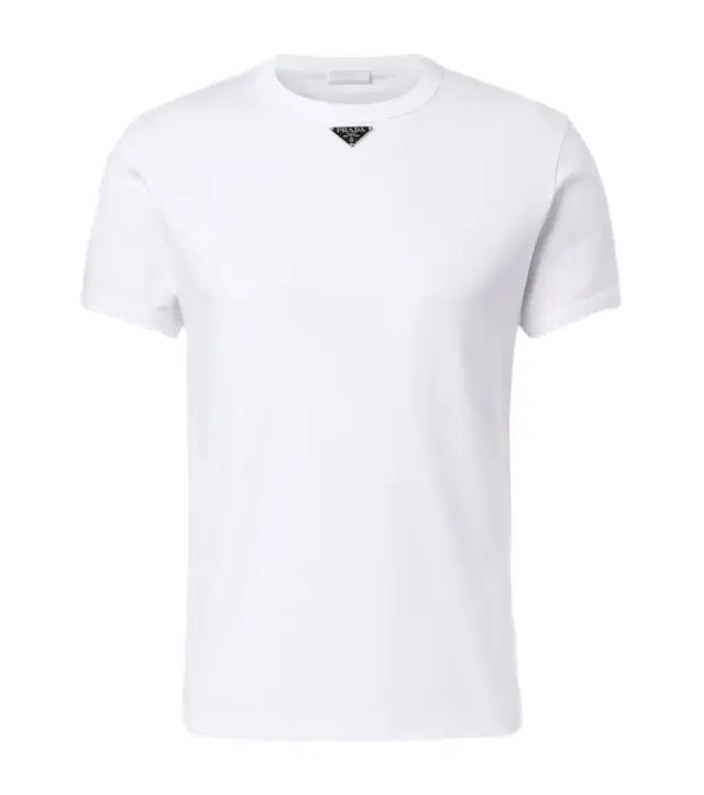 Triangle cotton jersey T-shirt