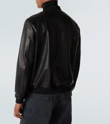 Prada Leather bomber jacket | Thumbnail 4 Prada Leather bomber jacket | Thumbnail 4