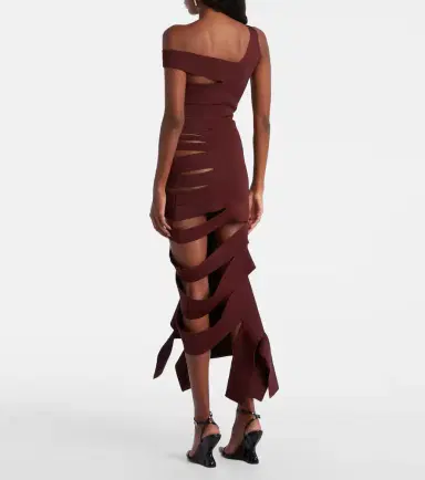 Mugler Asymmetric cut-out midi dress | Thumbnail 3