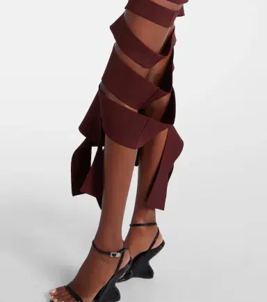 Mugler Asymmetric cut-out midi dress | Thumbnail 4