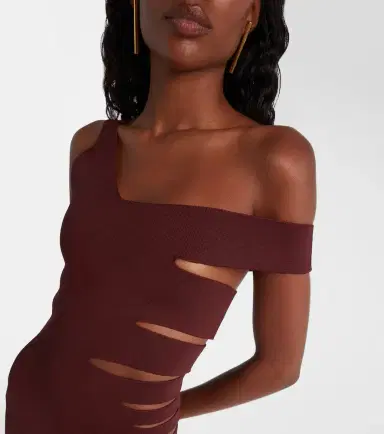 Mugler Asymmetric cut-out midi dress | Thumbnail 5