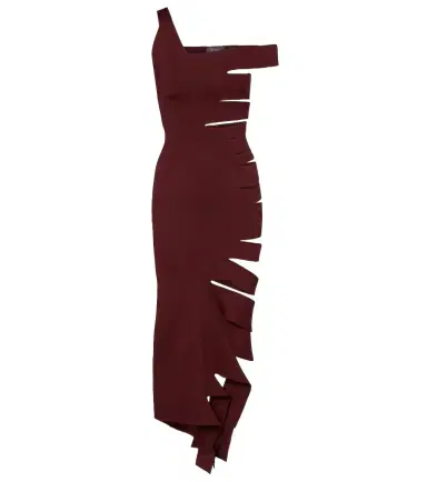 Mugler Asymmetric cut-out midi dress | Thumbnail 1