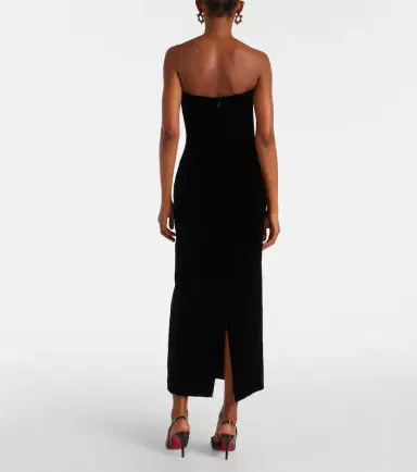 Mugler Velvet bustier dress | Thumbnail 4 Mugler Velvet bustier dress | Thumbnail 4