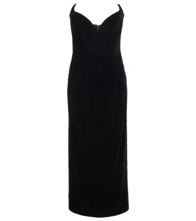 Mugler Velvet bustier dress | Thumbnail 1 Mugler Velvet bustier dress | Thumbnail 1