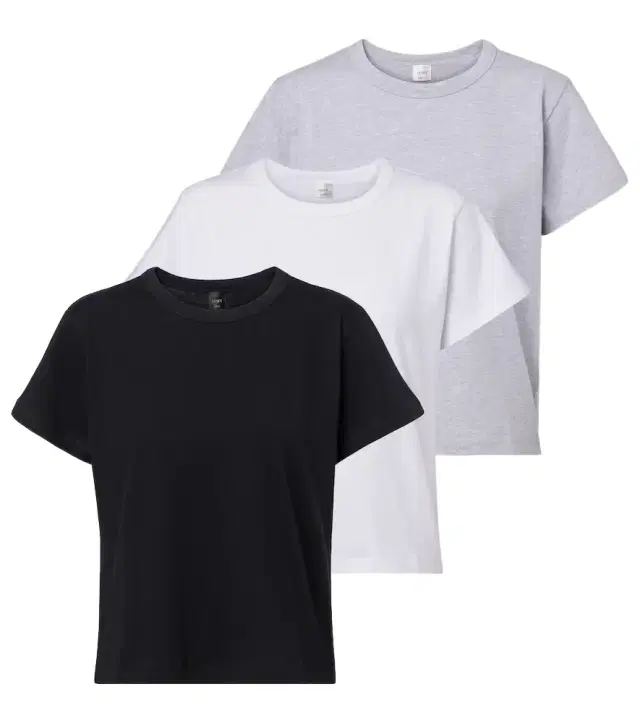 Leset Margo set of 3 cotton jersey T-shirts