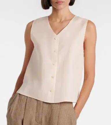 Loro Piana Milly ramie vest | Thumbnail 4