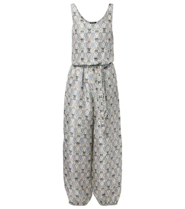 Loro Piana Nadia printed silk shantung jumpsuit
