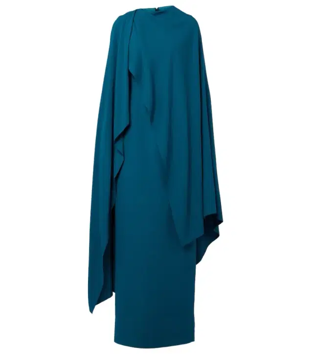 Roksanda Deena caped crêpe gown