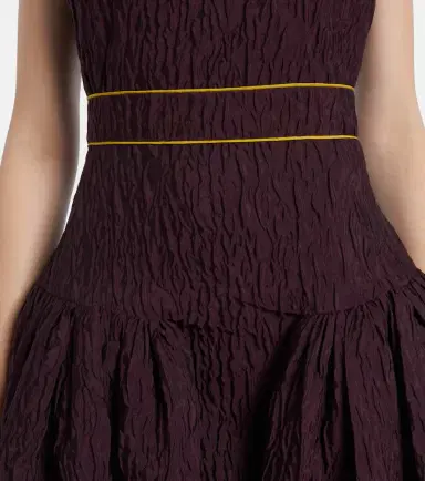 Roksanda Aya smocked cloque midi dress | Thumbnail 4