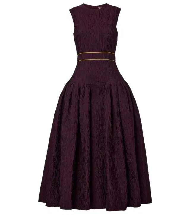 Roksanda Aya smocked cloque midi dress