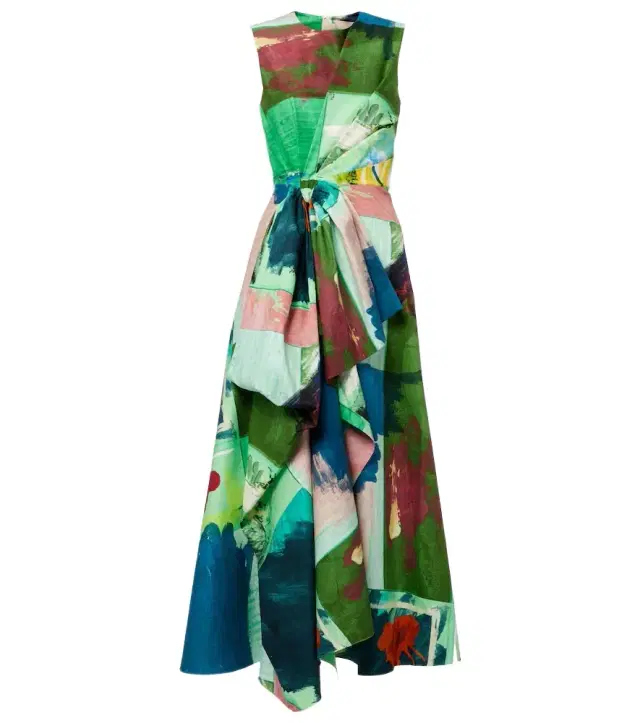 Roksanda Nura bow-detail cotton cocktail dress