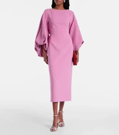 Roksanda Garance balloon-sleeve crêpe gown | Thumbnail 2